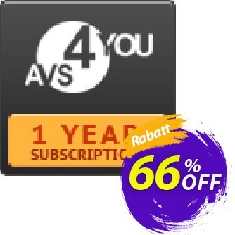 AVS4YOU One Year Subscription Coupon, discount . Promotion: AVS4U Autumn Sale (Before Code: Couponism25)