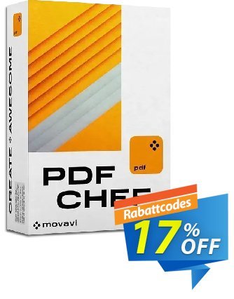 PDFChef by Movavi (Lifetime License for 3 PCs) discount coupon 17% OFF Movavi PDF Editor Lifetime license for 3 PCs, verified - Excellent promo code of Movavi PDF Editor Lifetime license for 3 PCs, tested & approved