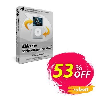 BlazeVideo iPod Video Converter Coupon, discount Save 50% Off. Promotion: wondrous sales code of BlazeVideo iPod Video Converter 2024