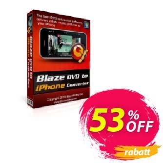 BlazeVideo DVD to iPhone Converter Gutschein Save 50% Off Aktion: super promo code of BlazeVideo DVD to iPhone Converter 2024