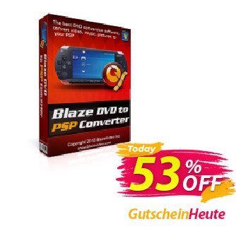 BlazeVideo DVD to PSP Converter Gutschein Save 50% Off Aktion: amazing discounts code of BlazeVideo DVD to PSP Converter 2024