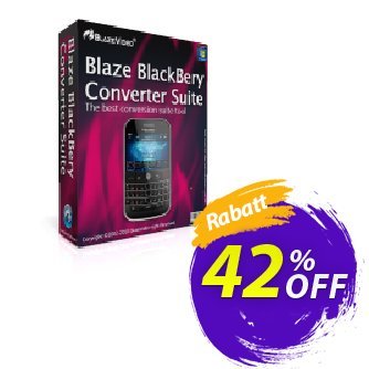 BlazeVideo BlackBerry Converter Suite Gutschein Save 42% Off Aktion: awesome promotions code of BlazeVideo BlackBerry Converter Suite 2024