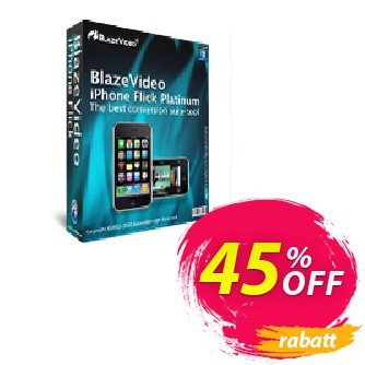 BlazeVideo iPhone Flick Platinum Coupon, discount Save 45% Off. Promotion: imposing discounts code of BlazeVideo iPhone Flick Platinum 2024