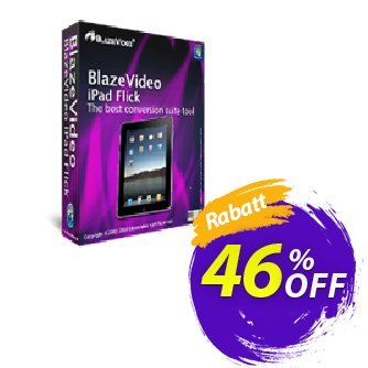 BlazeVideo iPad Flick Coupon, discount Save 45% Off. Promotion: stirring promotions code of BlazeVideo iPad Flick 2024