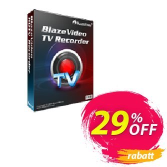 BlazeVideo TV Recorder Coupon, discount Holiday Discount: $20 OFF. Promotion: big discount code of BlazeVideo TV Recorder 2024