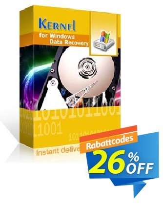 Kernel for Windows Data Recovery Coupon, discount Kernel Windows Data Recovery - Home License imposing promo code 2024. Promotion: imposing promo code of Kernel Windows Data Recovery - Home License 2024