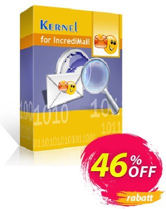 Kernel for IncrediMail Recovery Coupon, discount Kernel Recovery for IncrediMail - Home License staggering deals code 2024. Promotion: staggering deals code of Kernel Recovery for IncrediMail - Home License 2024