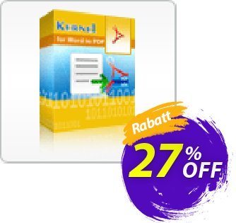 Kernel for Word to PDF discount coupon Kernel for Word to PDF - Single User License amazing deals code 2024 - amazing deals code of Kernel for Word to PDF - Single User License 2024