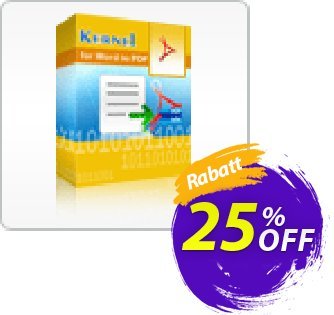 Kernel for Word to PDF - 10 Users License Gutschein Kernel for Word to PDF - 10 Users License big promo code 2024 Aktion: big promo code of Kernel for Word to PDF - 10 Users License 2024