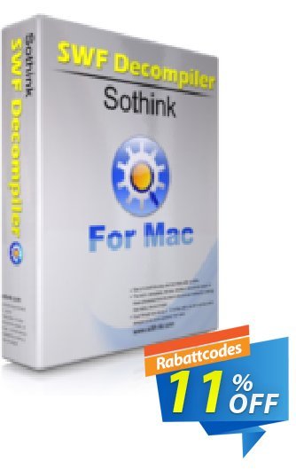 Sothink SWF Decompiler for Mac Coupon, discount Sothink SWF Decompiler for Mac amazing sales code 2024. Promotion: amazing sales code of Sothink SWF Decompiler for Mac 2024