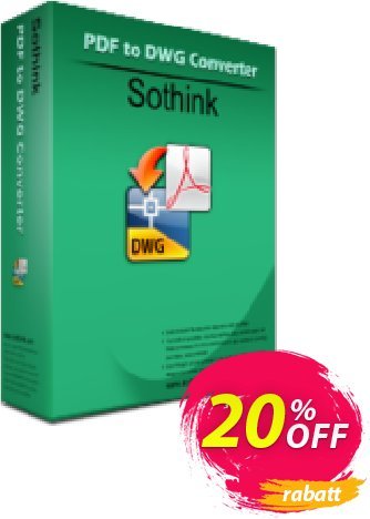 Sothink PDF to DWG Converter Coupon, discount Sothink PDF to DWG Converter excellent promo code 2024. Promotion: excellent promo code of Sothink PDF to DWG Converter 2024