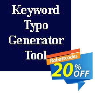 Keyword Typo Generator Script Coupon, discount Keyword Typo Generator Script Dreaded deals code 2024. Promotion: excellent offer code of Keyword Typo Generator Script 2024