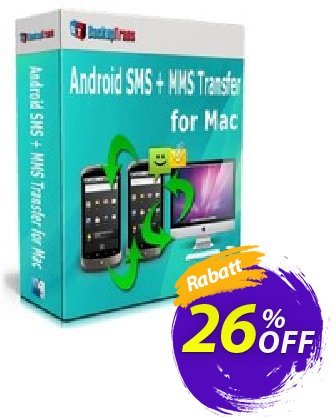 Backuptrans Android SMS + MMS Transfer for Mac discount coupon Holiday Deals - marvelous offer code of Backuptrans Android SMS + MMS Transfer for Mac (Personal Edition) 2024