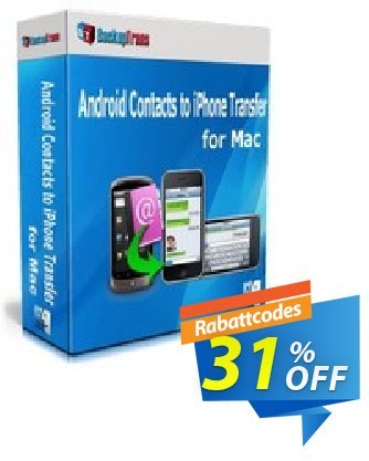 Backuptrans Android Contacts to iPhone Transfer for Mac Gutschein Backuptrans Android Contacts to iPhone Transfer for Mac (Personal Edition) stunning promotions code 2024 Aktion: amazing discounts code of Backuptrans Android Contacts to iPhone Transfer for Mac (Personal Edition) 2024