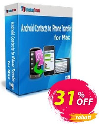 Backuptrans Android Contacts to iPhone Transfer for Mac (Family Edition) discount coupon Backuptrans Android Contacts to iPhone Transfer for Mac (Family Edition) staggering sales code 2024 - stunning promotions code of Backuptrans Android Contacts to iPhone Transfer for Mac (Family Edition) 2024