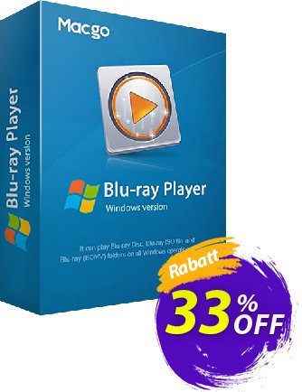 Macgo Windows Blu-ray Player Standard Coupon, discount 33% off Coupon for Macgo Software. Promotion: awful discounts code of Macgo Windows Blu-ray Player Standard 2024