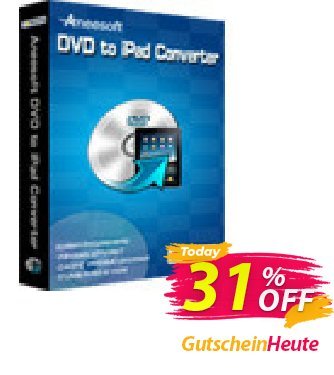 Aneesoft DVD to iPad Converter Coupon, discount Aneesoft DVD to iPad Converter big discount code 2024. Promotion: big discount code of Aneesoft DVD to iPad Converter 2024