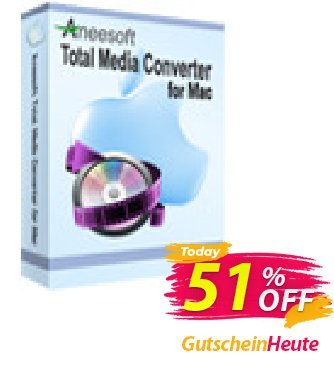 Aneesoft Total Media Converter for Mac Coupon, discount Special Offer. Promotion: amazing offer code of Aneesoft Total Media Converter for Mac 2024