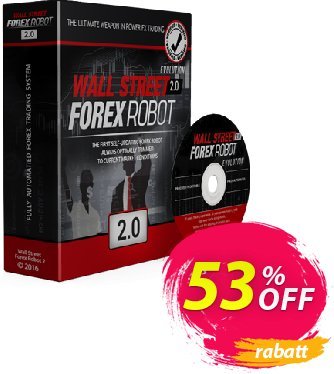 WallStreet Forex Robot 2 Evolution discount coupon 53% OFF WallStreet Forex Robot 3 Evolution, verified - Awful promotions code of WallStreet Forex Robot 3 Evolution, tested & approved