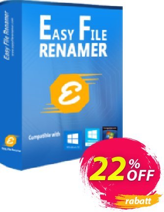 Easy File Renamer Family Pack (2 year) Coupon, discount 20% OFF Easy File Renamer Family Pack (2 year), verified. Promotion: Imposing deals code of Easy File Renamer Family Pack (2 year), tested & approved