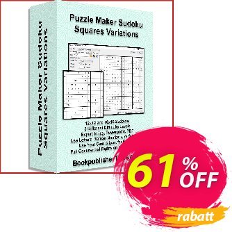 Puzzle Maker Sudoku Squares Variations discount coupon Puzzle Maker Pro - Sudoku Large Squares Formidable promo code 2024 - marvelous deals code of Puzzle Maker Sudoku Variations 2024