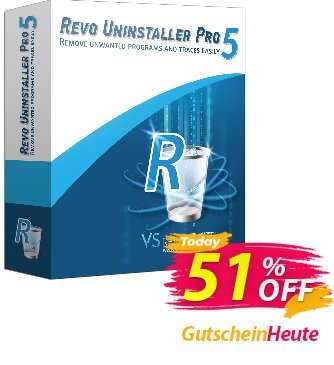 Revo Uninstaller PRO PORTABLE - 2 years Gutschein 51 % off ALL edition Revo Uninstaller Aktion: 
