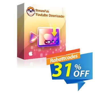 StreamFab Youtube Downloader for MAC Lifetime Gutschein 31% OFF StreamFab Youtube Downloader for MAC Lifetime, verified Aktion: Special sales code of StreamFab Youtube Downloader for MAC Lifetime, tested & approved