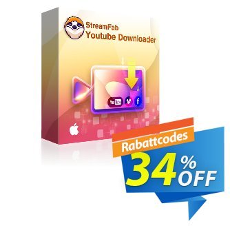 StreamFab Youtube Downloader for MAC - 1 Month  Gutschein 30% OFF StreamFab Youtube Downloader for MAC (1 Month), verified Aktion: Special sales code of StreamFab Youtube Downloader for MAC (1 Month), tested & approved