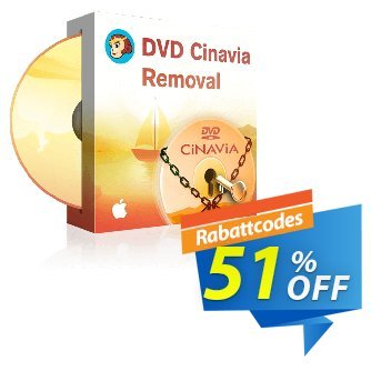 DVDFab DVD Cinavia Removal for MAC Gutschein 50% OFF DVDFab DVD Cinavia Removal for MAC, verified Aktion: Special sales code of DVDFab DVD Cinavia Removal for MAC, tested & approved