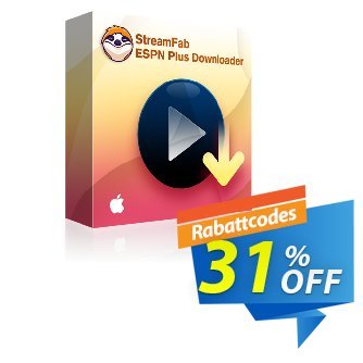 StreamFab ESPN Plus Downloader for MAC Coupon, discount 31% OFF StreamFab ESPN Plus Downloader for MAC, verified. Promotion: Special sales code of StreamFab ESPN Plus Downloader for MAC, tested & approved
