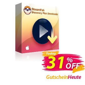 StreamFab Discovery Plus Downloader for MAC - 1 Year  Gutschein 30% OFF StreamFab Discovery Plus Downloader for MAC (1 Year), verified Aktion: Special sales code of StreamFab Discovery Plus Downloader for MAC (1 Year), tested & approved