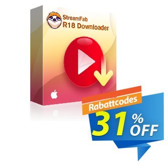 StreamFab R18 Downloader for MAC discount coupon 31% OFF StreamFab R18 Downloader for MAC, verified - Special sales code of StreamFab R18 Downloader for MAC, tested & approved