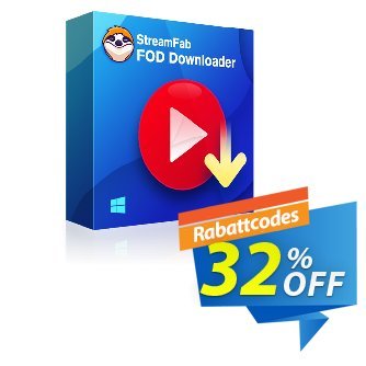 StreamFab FOD Downloader for MAC - 1 Month  Gutschein 30% OFF StreamFab FOD Downloader for MAC (1 Month), verified Aktion: Special sales code of StreamFab FOD Downloader for MAC (1 Month), tested & approved