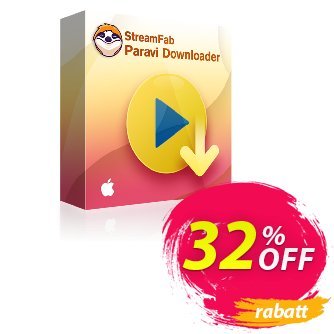 StreamFab Paravi PRO for MAC - 1 Month  Gutschein 30% OFF StreamFab Paravi PRO for MAC (1 Month), verified Aktion: Special sales code of StreamFab Paravi PRO for MAC (1 Month), tested & approved