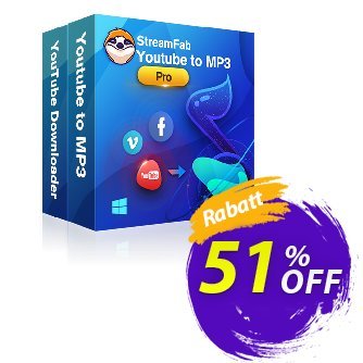 StreamFab YouTube Downloader PRO Lifetime Coupon, discount 31% OFF StreamFab YouTube Downloader PRO Lifetime, verified. Promotion: Special sales code of StreamFab YouTube Downloader PRO Lifetime, tested & approved