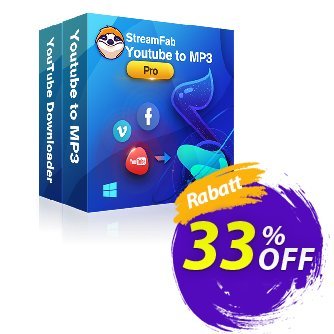 StreamFab YouTube Downloader PRO - 1 Month  Gutschein 30% OFF StreamFab YouTube Downloader PRO (1 Month), verified Aktion: Special sales code of StreamFab YouTube Downloader PRO (1 Month), tested & approved