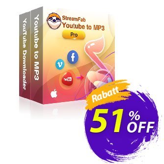 StreamFab YouTube Downloader PRO for MAC Lifetime discount coupon 50% OFF StreamFab YouTube Downloader PRO for MAC Lifetime, verified - Special sales code of StreamFab YouTube Downloader PRO for MAC Lifetime, tested & approved