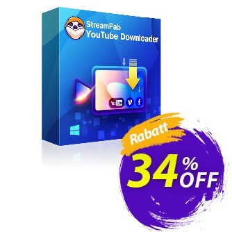 StreamFab Youtube Downloader - 1 Month  Gutschein 30% OFF StreamFab Youtube Downloader (1 Month), verified Aktion: Special sales code of StreamFab Youtube Downloader (1 Month), tested & approved