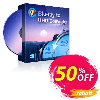 DVDFab Blu-ray to UHD Converter Gutschein 50% OFF DVDFab Blu-ray to UHD Converter, verified Aktion: Special sales code of DVDFab Blu-ray to UHD Converter, tested & approved