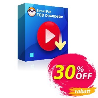 StreamFab FOD Downloader Lifetime Coupon, discount 30% OFF StreamFab FOD Downloader Lifetime, verified. Promotion: Special sales code of StreamFab FOD Downloader Lifetime, tested & approved