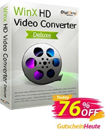WinX HD Video Converter Deluxe discount coupon 75% OFF WinX HD Video Converter Deluxe, verified - Exclusive promo code of WinX HD Video Converter Deluxe, tested & approved