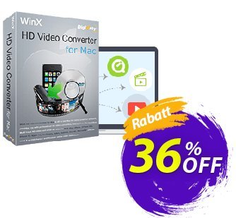 WinX HD Video Converter for Mac Gutschein Special Offer for softwarediscounts Aktion: 50% off for WinXdvd, DRP, DELUXE, DCP, DRM, MC