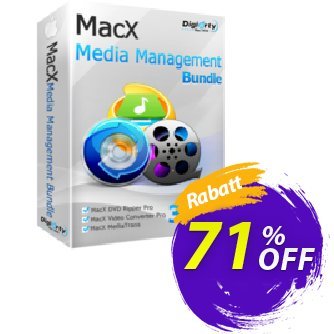 MacX Media Management Suite Coupon, discount Media Bundle 70% OFF. Promotion:  MacX Media Management Suite discount promo MMBDAFFNEW70