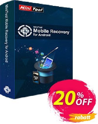 MiniTool Mobile Recovery for Android Coupon, discount 20% off. Promotion: 