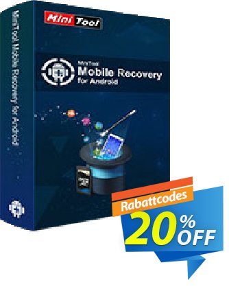 MiniTool Mobile Recovery for Android Lifetime Coupon, discount 20% off. Promotion: 