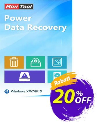 MiniTool Power Data Recovery (Business Standard) Coupon, discount 20% off. Promotion: 