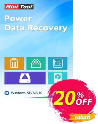 MiniTool Power Data Recovery (Business Technician) Coupon, discount 20% off. Promotion: 