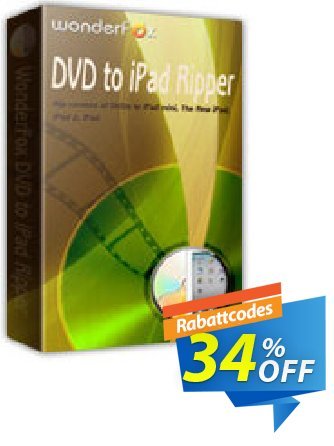 WonderFox DVD to iPad Ripper Coupon, discount WonderFox DVD to iPad Ripper awful promo code 2024. Promotion: awful promo code of WonderFox DVD to iPad Ripper 2024