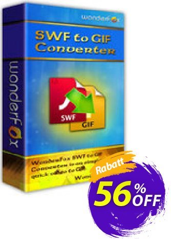 WonderFox SWF to GIF Converter Coupon, discount WonderFox SWF to GIF Converter exclusive promotions code 2024. Promotion: exclusive promotions code of WonderFox SWF to GIF Converter 2024
