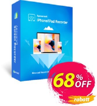 Apowersoft iPhone/iPad Recorder Lifetime Coupon, discount Apowersoft iPhone/iPad Recorder Personal License (Lifetime Subscription) awful discount code 2024. Promotion: wondrous offer code of Apowersoft iPhone/iPad Recorder Personal License (Lifetime Subscription) 2024